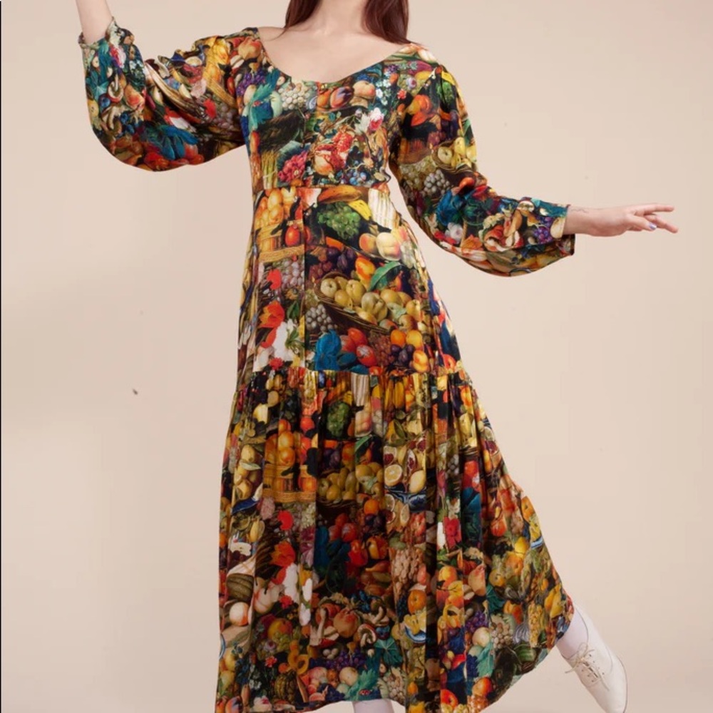 NWT SAMANTHA PLEET BANQUET DRESS- HARVEST